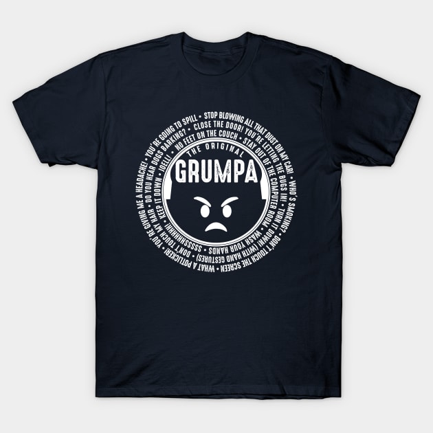 GRUMPA white T-Shirt by hamiltonarts